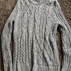 Express Light Gray Knit Sweater